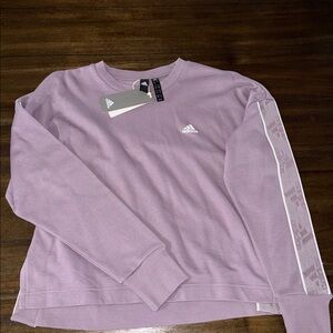 Adidas Men's Lavender Crewneck Sweater